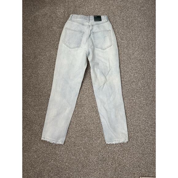 Wild Fable High Rise Jeans Women’s Size 00 Denim Distressed 90s Relaxed Straight - Picture 6 of 7